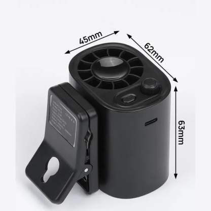 ✨Last Day 49% OFF - Car Clip On Fan with LED Display -360° Rotation, 100 Speeds Adjustable, USB Rechargeable