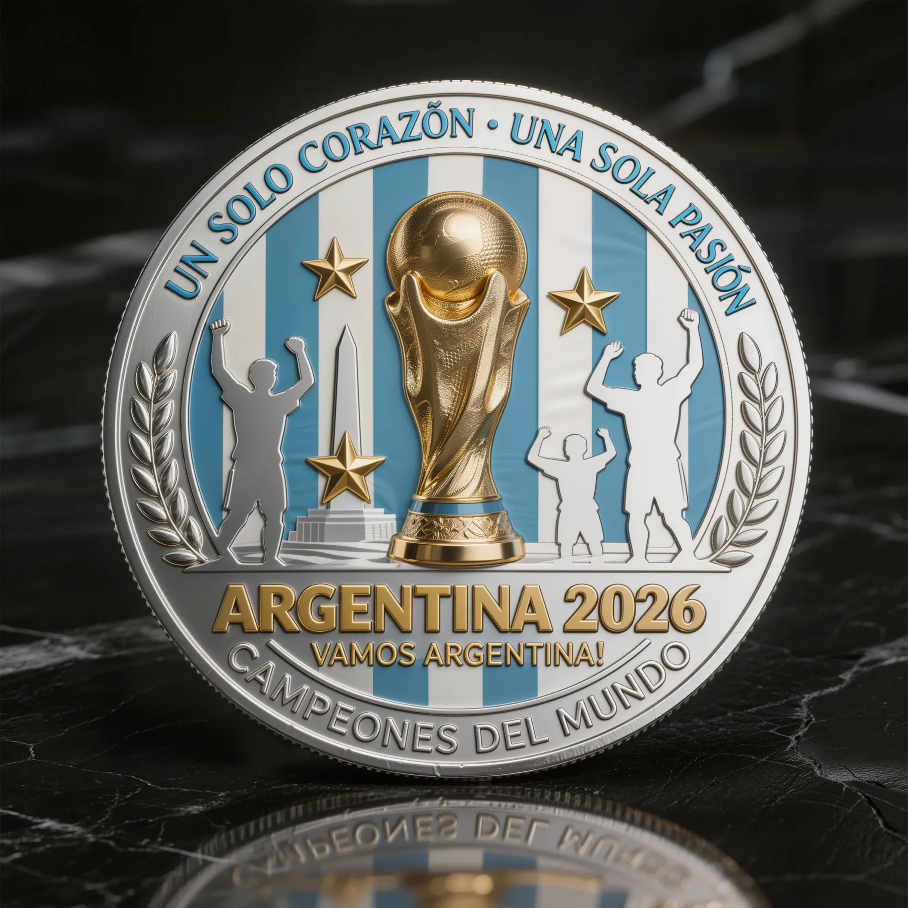 Argentina 2026 FIFA World Cup Limited Edition Commemorative Coin Campeones del Mundo — The Spirit of the Condor
