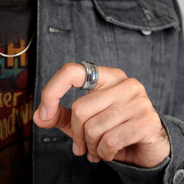 🎁1921 Classic Morgan Dollar Coin Ring