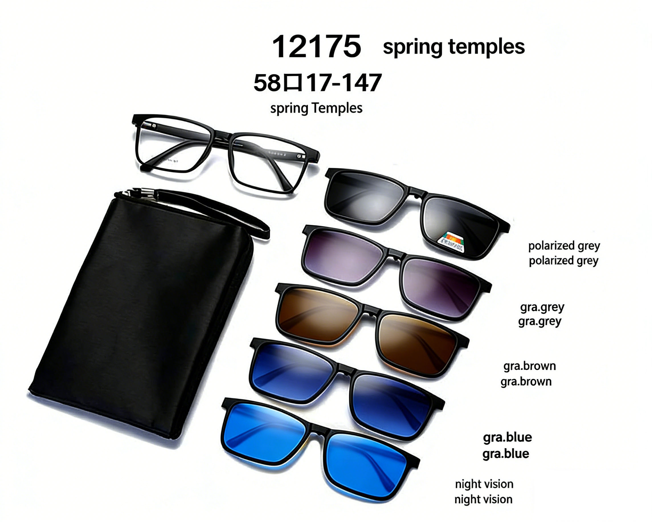All-in-One Magnetic Polarized Sunglasses