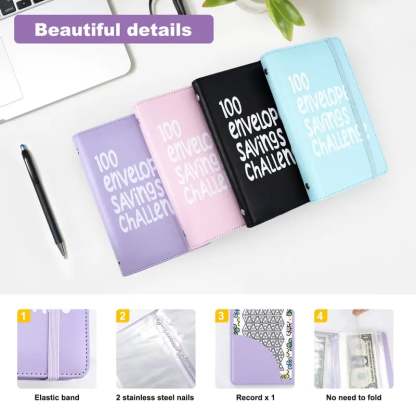 🔥100 Days Money Saving Challenge Coin Envelope BudgetStorage Book💵