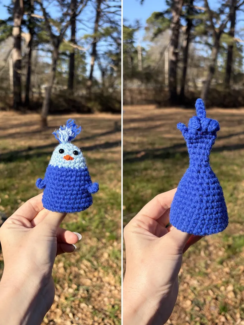 Fun Reversible Crochet Bird