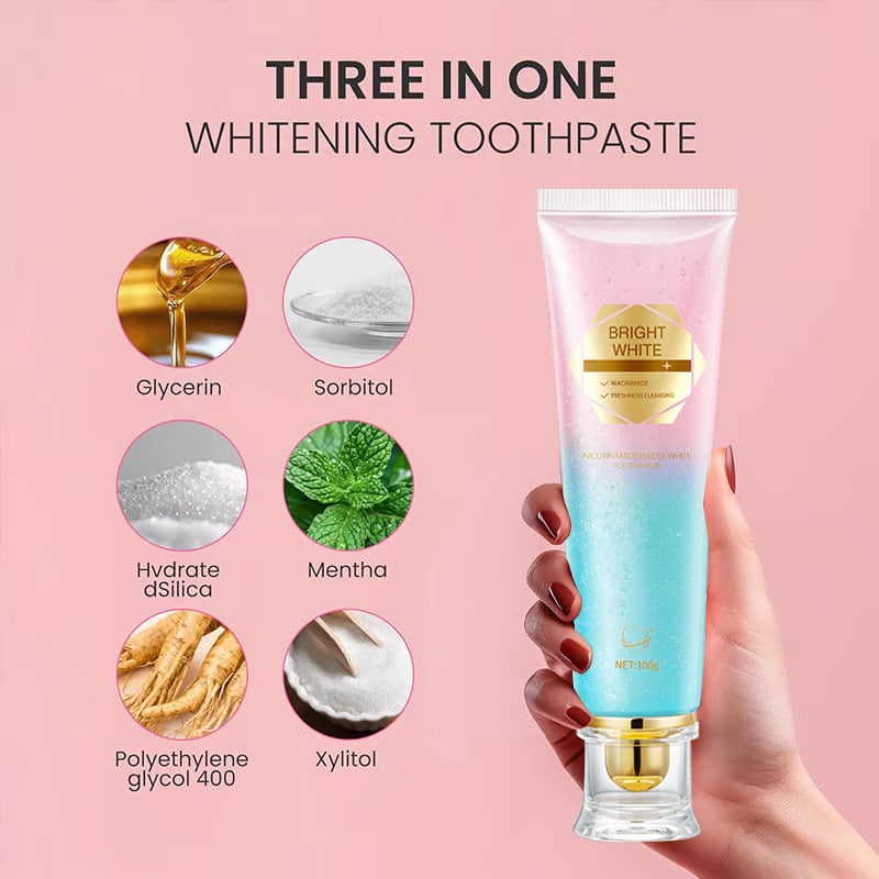 ✨ Achieve a Radiant Smile - 49% OFF - 🦷 Niacinamide Whitening Toothpaste - For Healthier, Whiter Teeth!