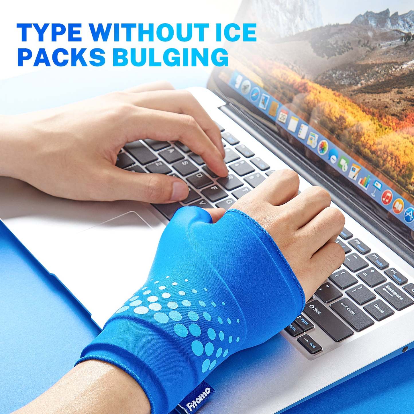 Thumb & Wrist Ice Pack Wrap Blue