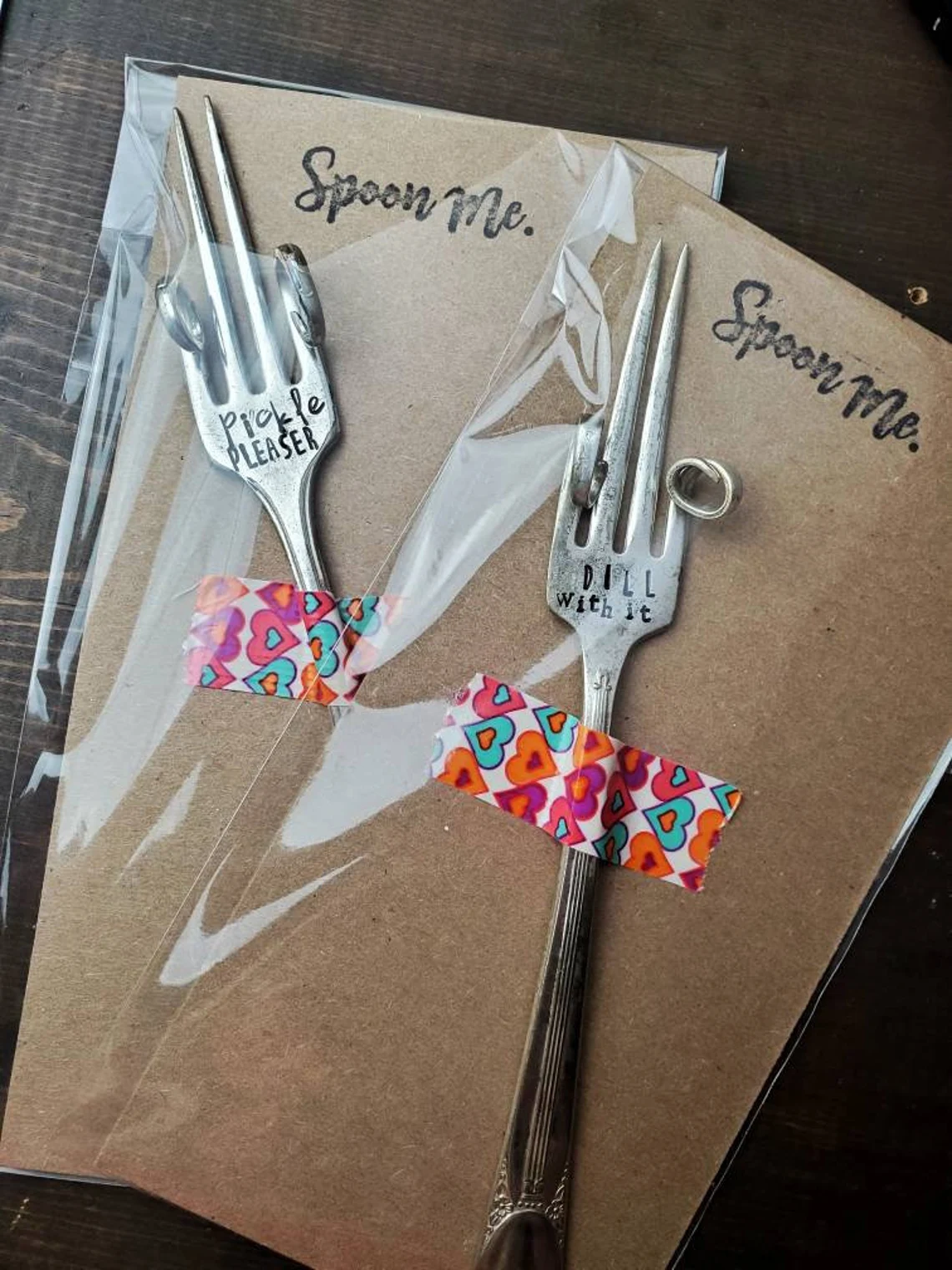 Stamped Vintage Pickle Fork, Funny Hostess Gift