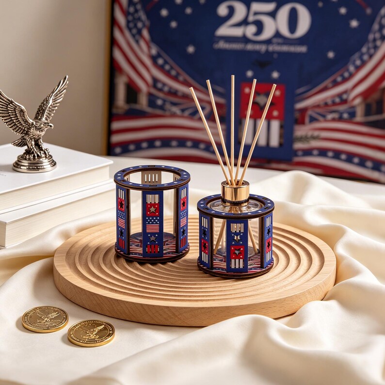 July 4th Special- Patriotic Wooden Candle Holder