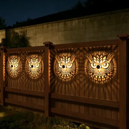 🌞 Limited-time 50% off! 🌀💥 Solar-powered outdoor garden fence projector lights for patio ambiance decoration