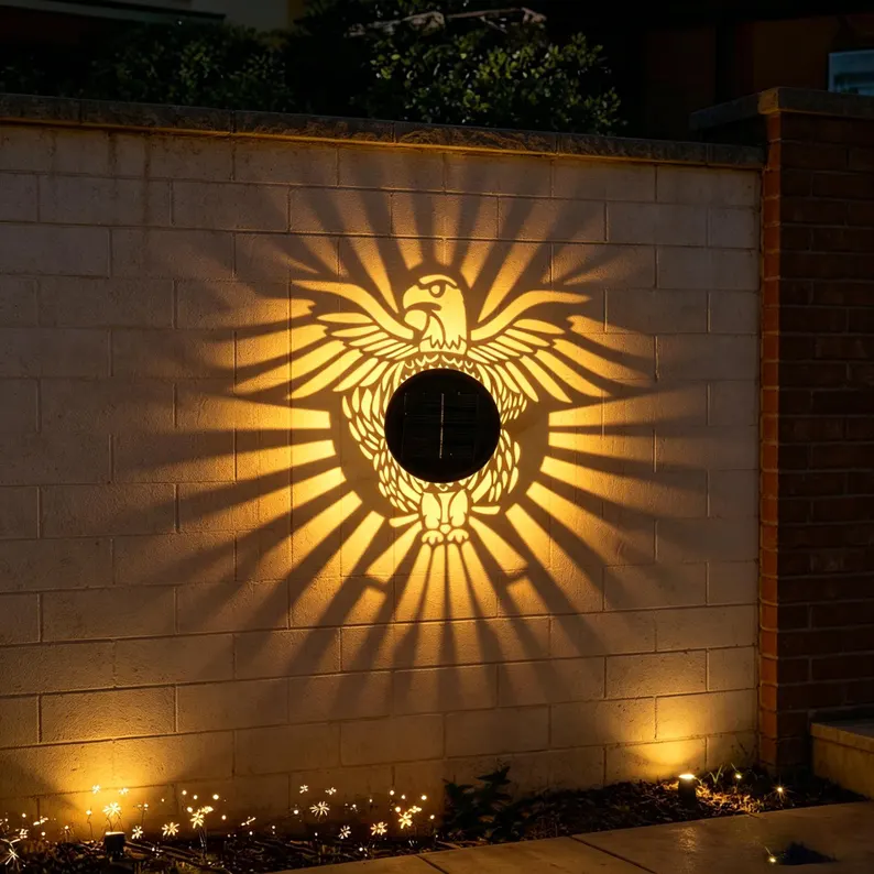 🌞 Limited-time 50% off! 🌀💥 Solar-powered outdoor garden fence projector lights for patio ambiance decoration