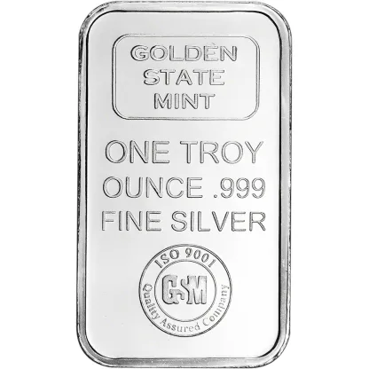 Last Day 60% OFF🔥 1 oz. Golden State Mint Silver Bar .999 Fine