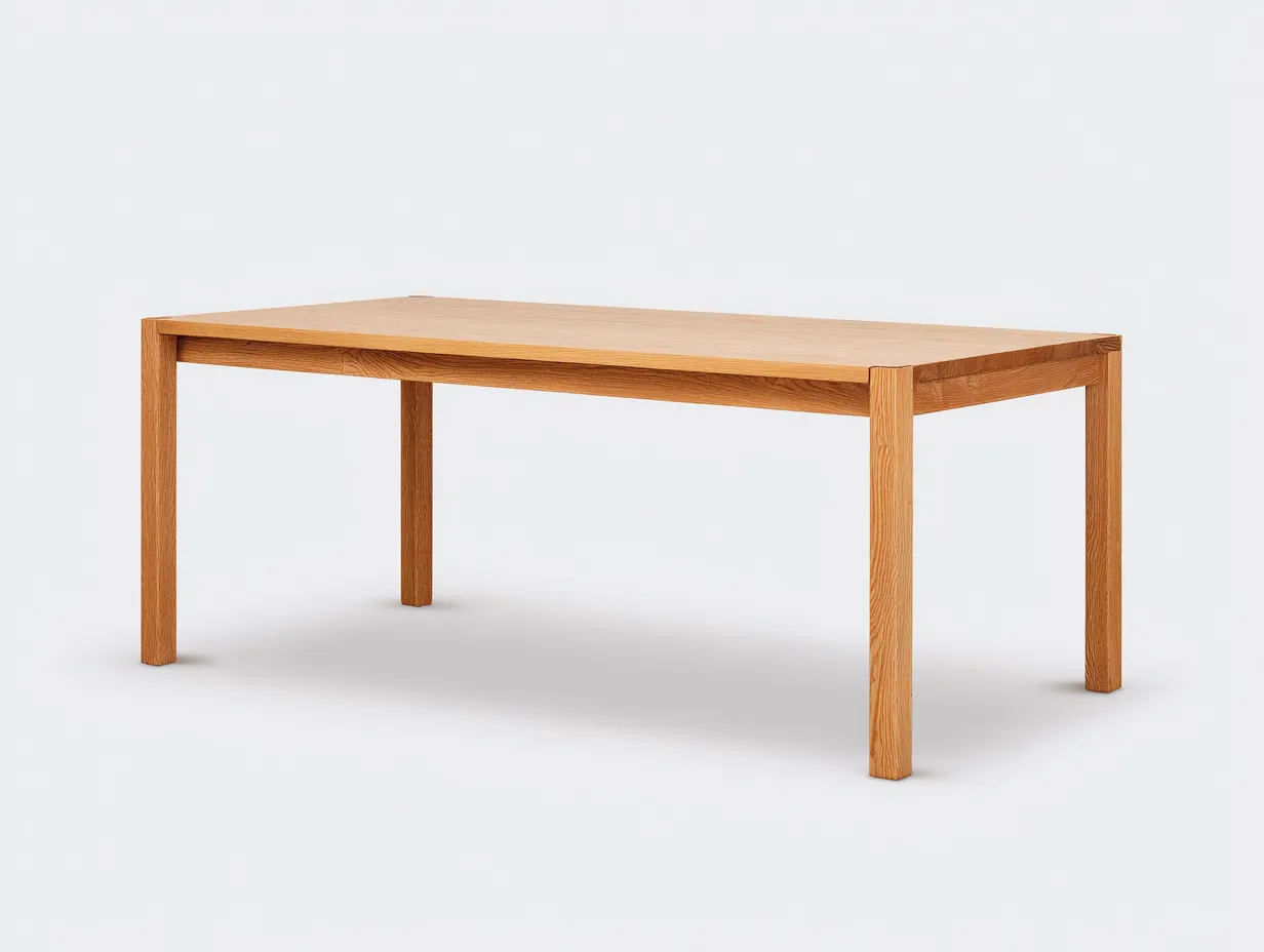 Mesa de comedor de jardín 180x95x75 cm - roble miel - diseño rectangular de líneas rectas para exterior