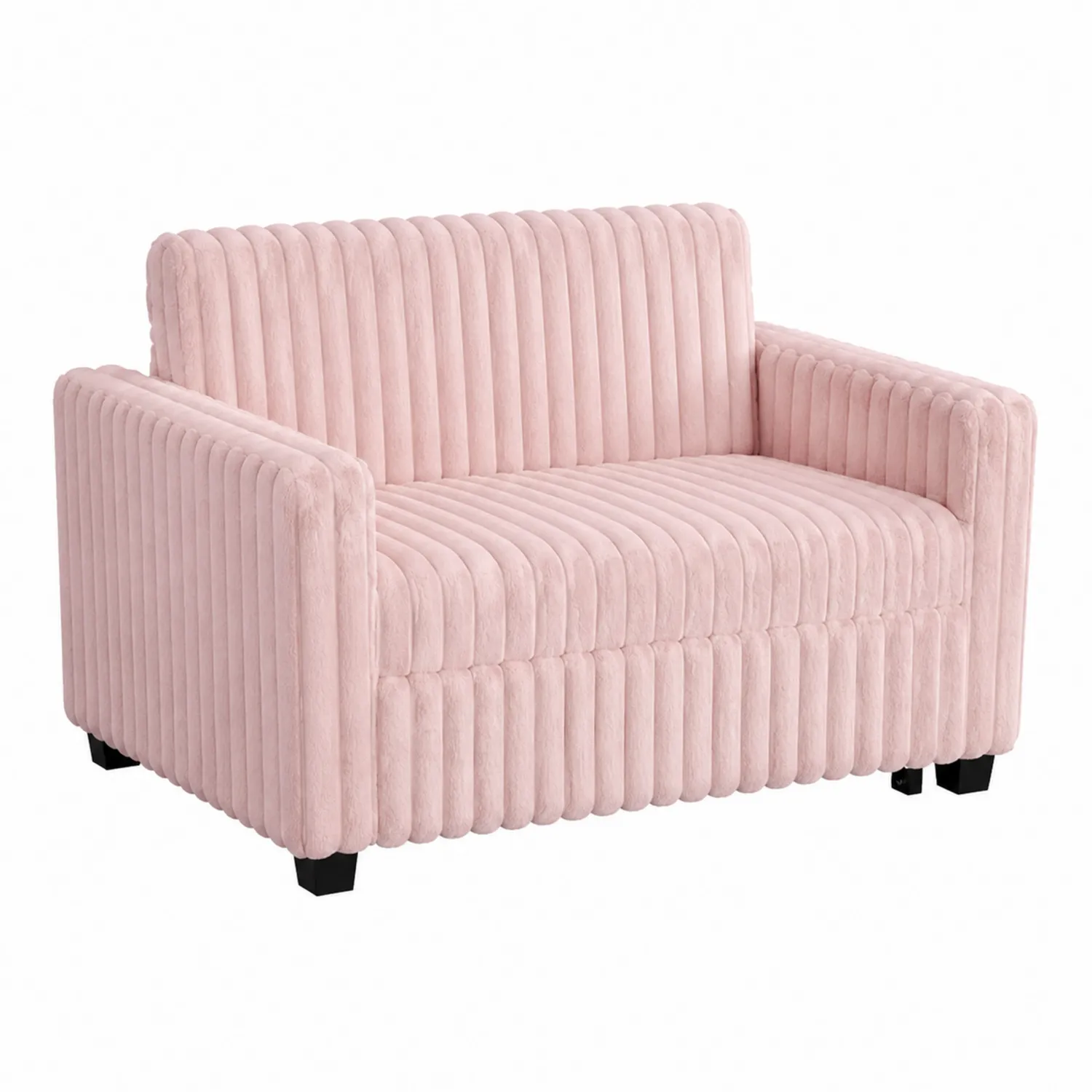 Sofa dwuosobowa aksamitna Różowa 150x85x75cm