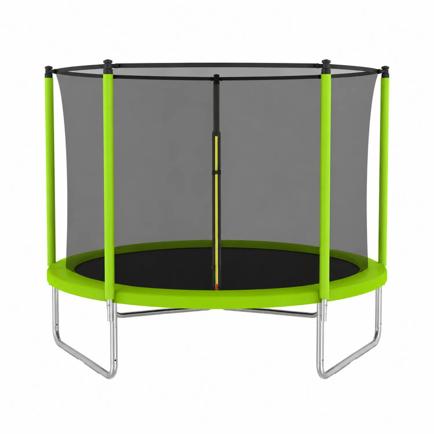 Trampolina zewnętrzna okrągła 244 cm z siatką zielona