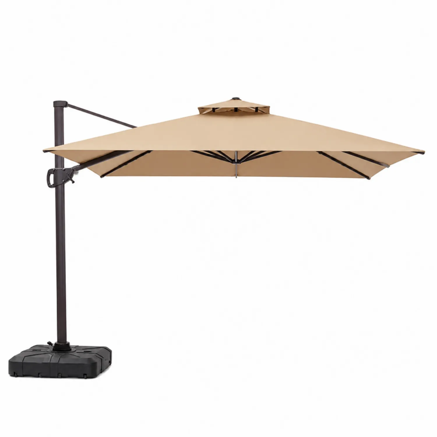Kwadratowy Parasol Balkonowy z Wysięgnikiem 3x3m