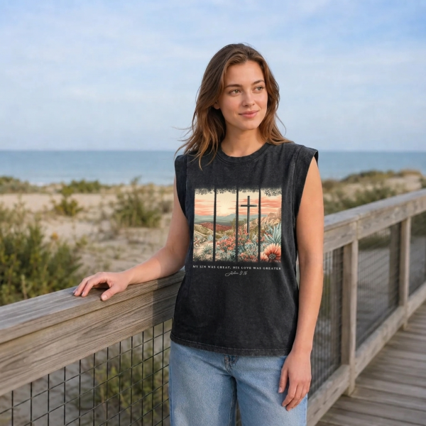 Women's Washed Tank Top