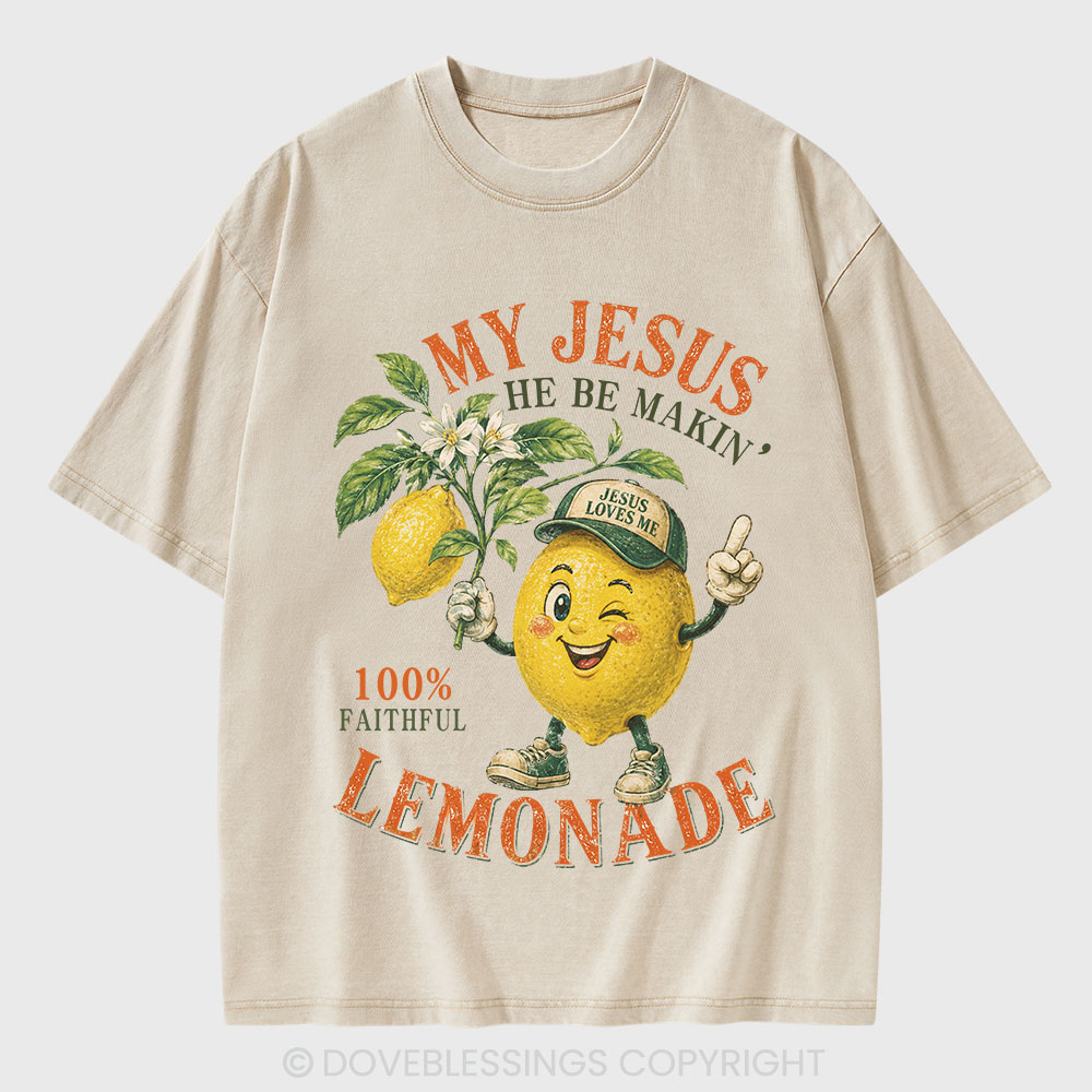 My Jesus Lemonade Christian Washed T-Shirt