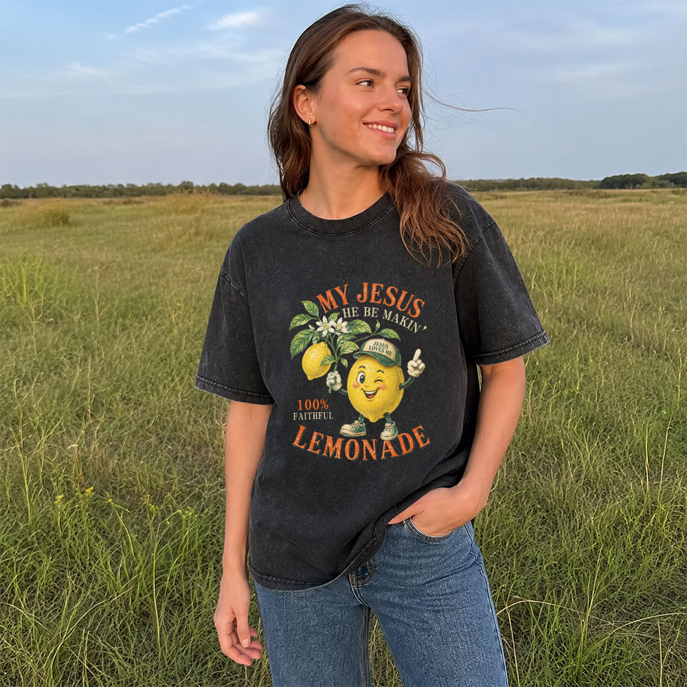 My Jesus Lemonade Christian Washed T-Shirt