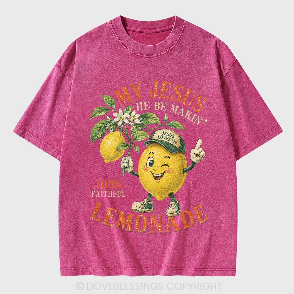 My Jesus Lemonade Christian Washed T-Shirt