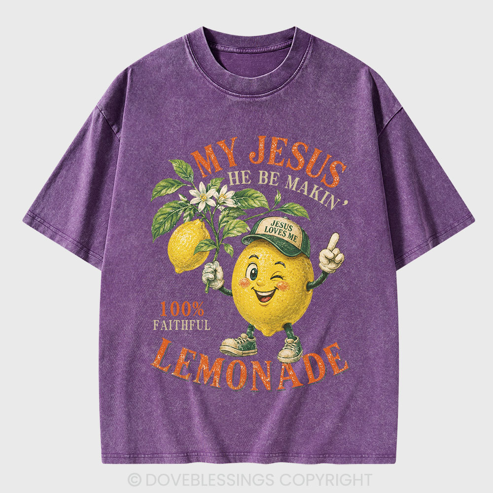 My Jesus Lemonade Christian Washed T-Shirt