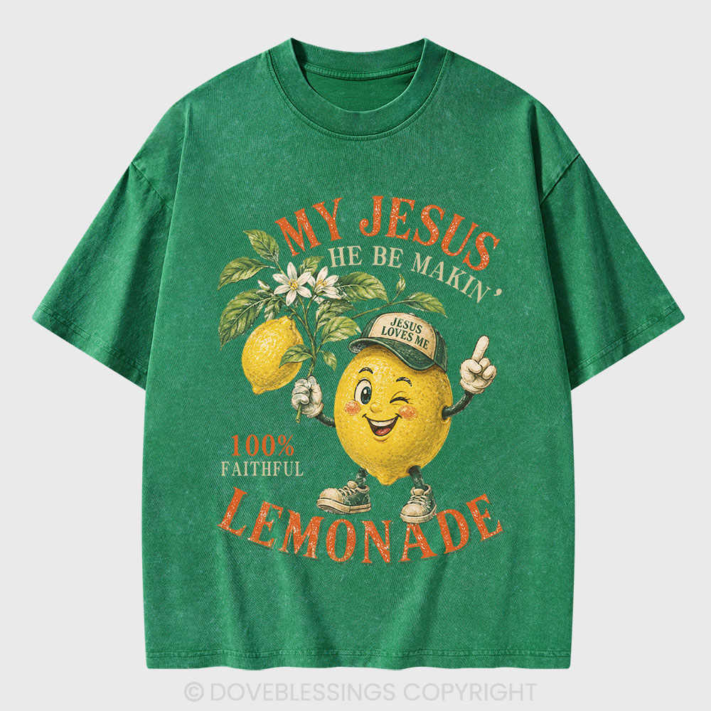 My Jesus Lemonade Christian Washed T-Shirt