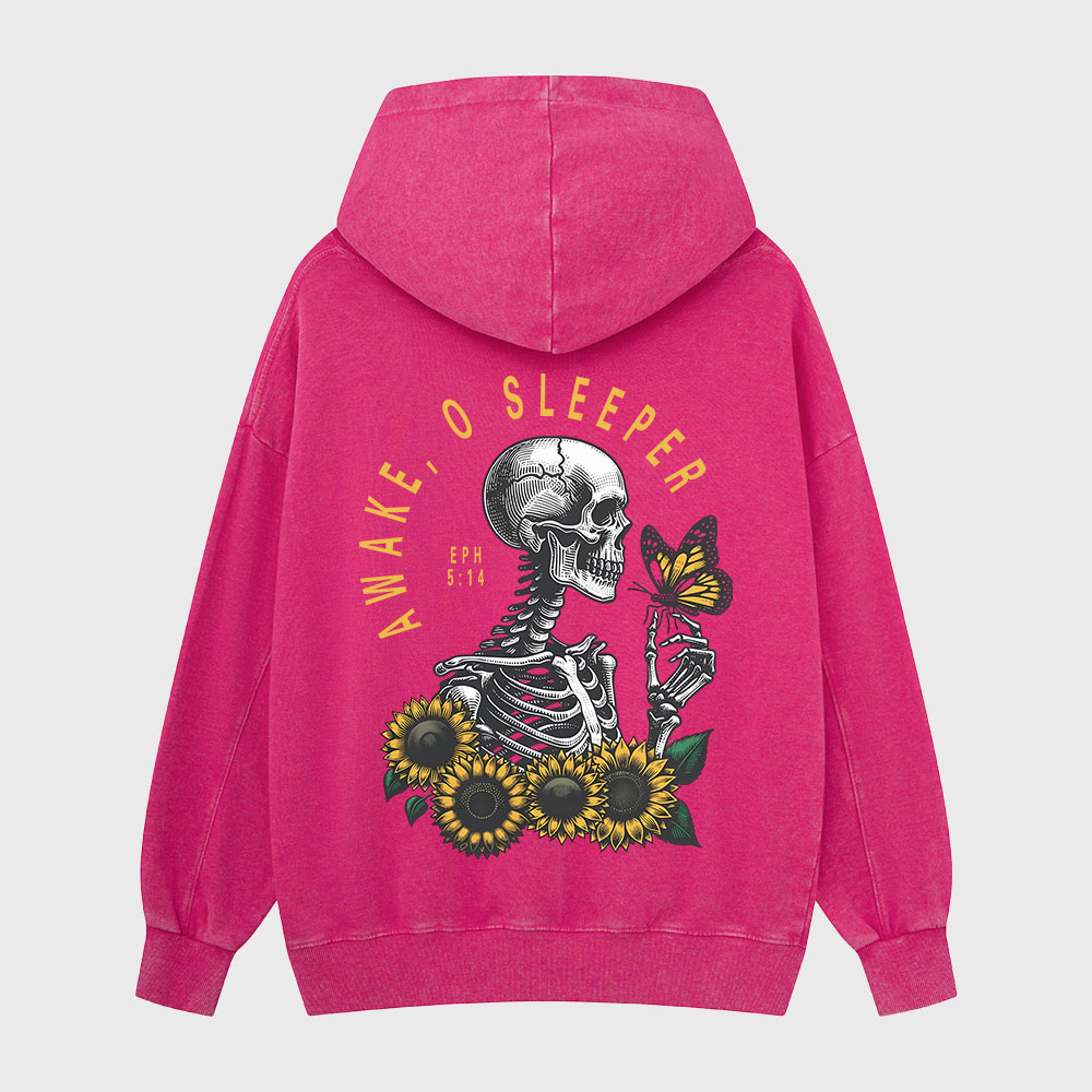 Awake O Sleeper Christian Washed Hoodie