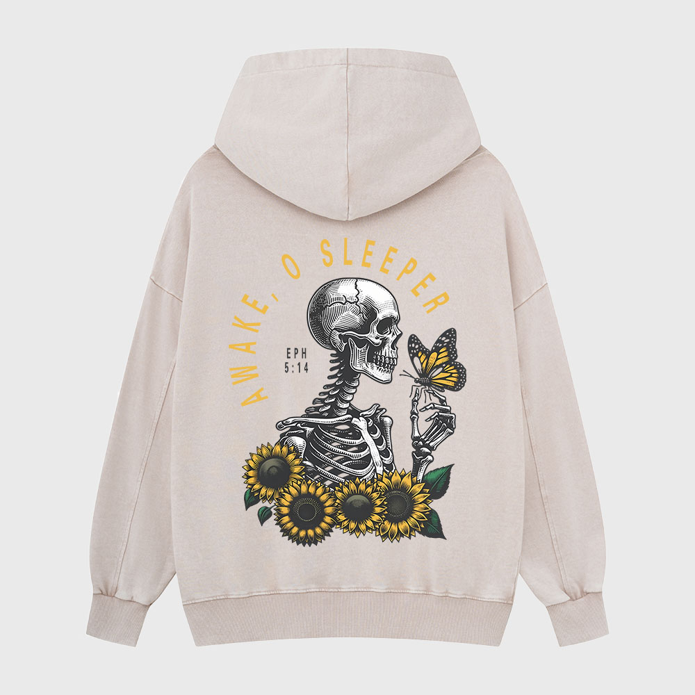 Awake O Sleeper Christian Washed Hoodie