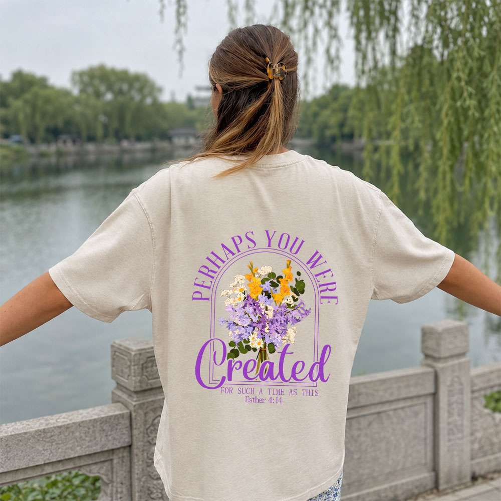 Perhaps You Were Created Christian Washed T-Shirt