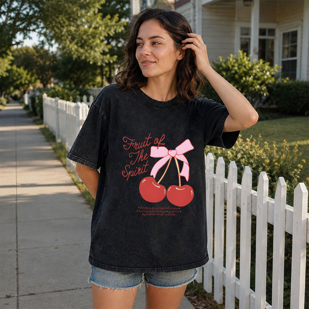 Fruit Of The Spirit Christian Washed T-Shirt