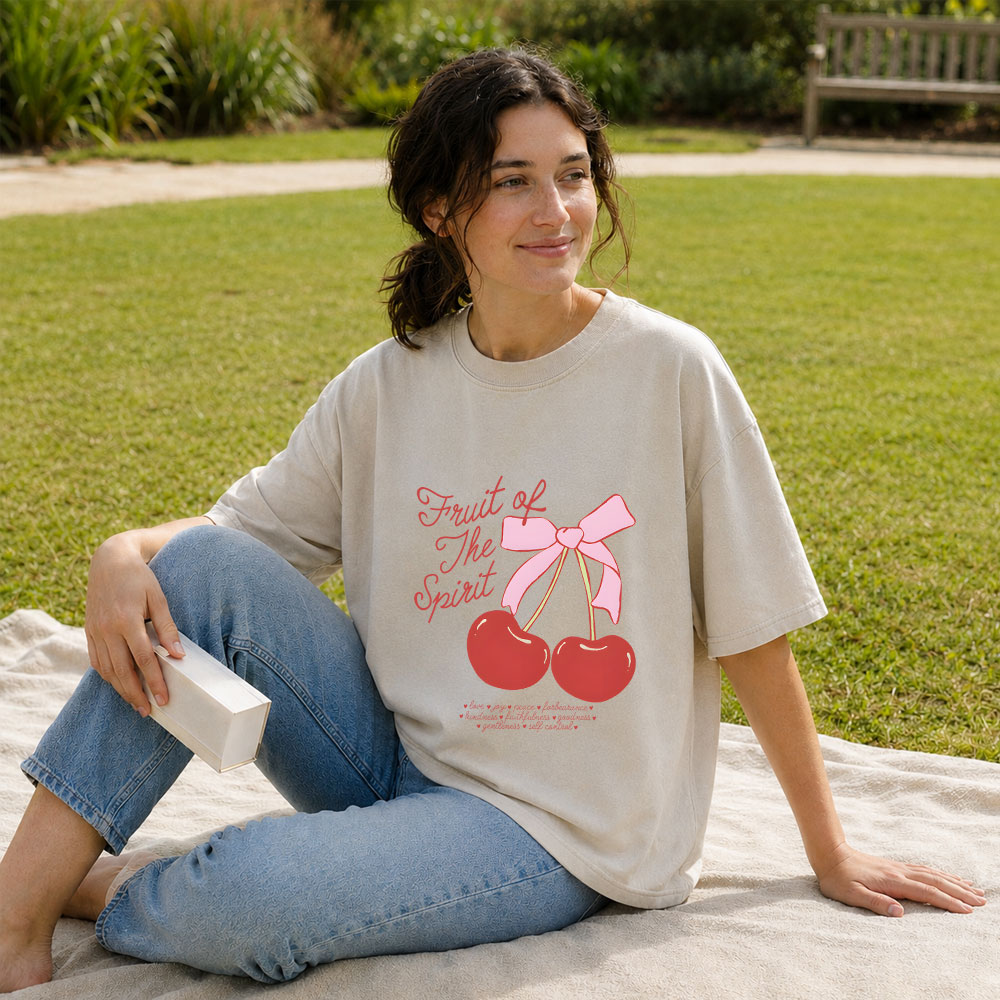 Fruit Of The Spirit Christian Washed T-Shirt