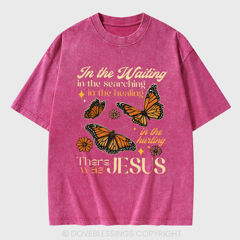 In The Waiting In The Searching Christian Washed T-Shirt