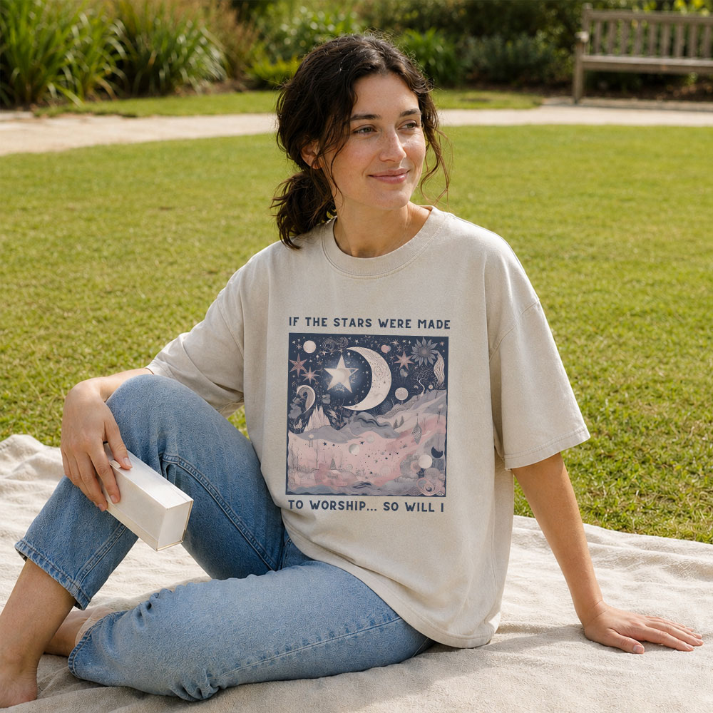 If The Star Were Made To Worship Christian Washed T-Shirt