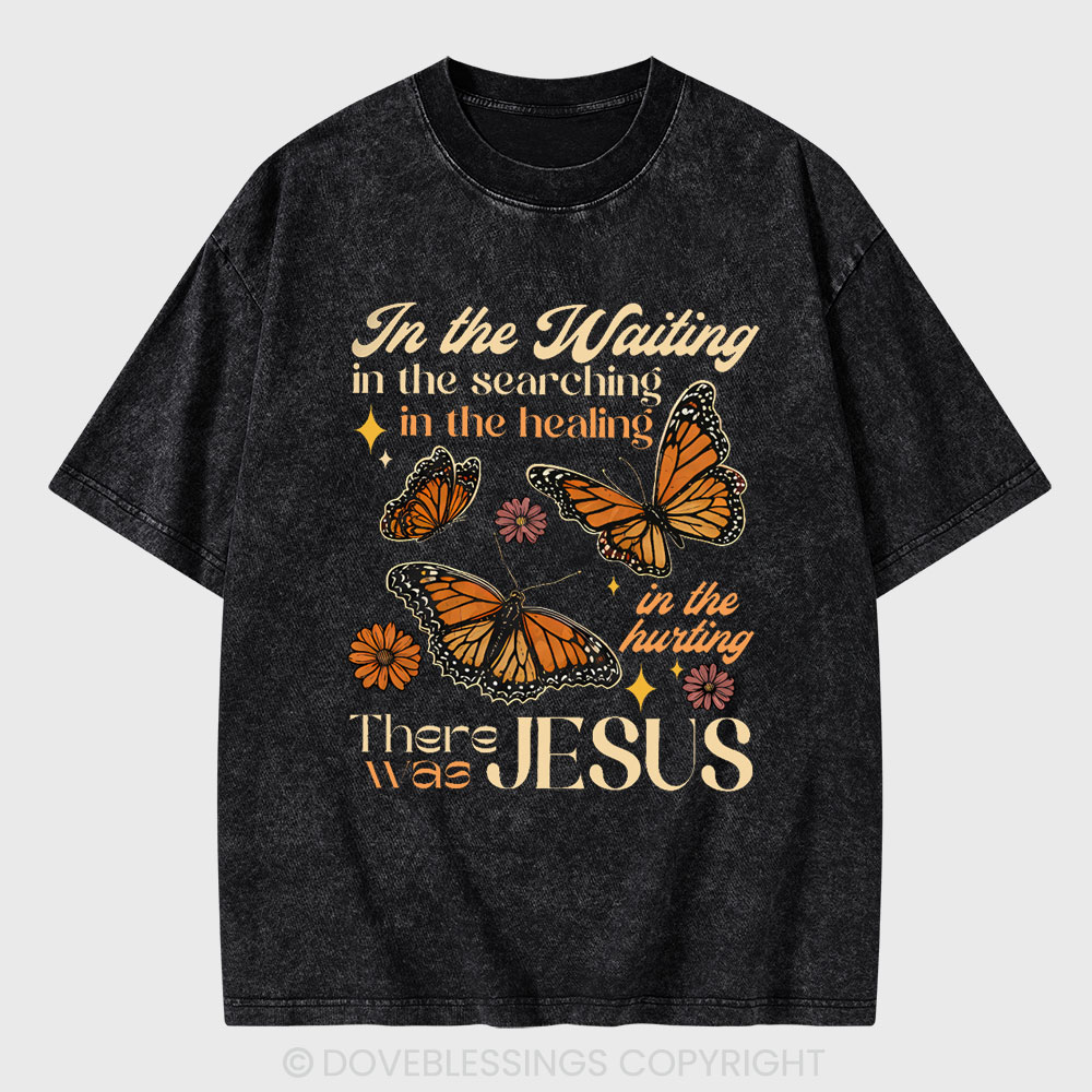 In The Waiting In The Searching Christian Washed T-Shirt