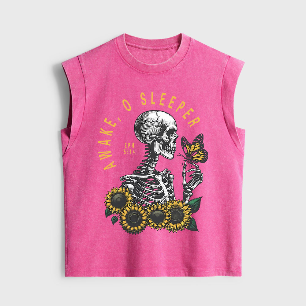 Awake O Sleeper Christian Women's Washed Tank Top