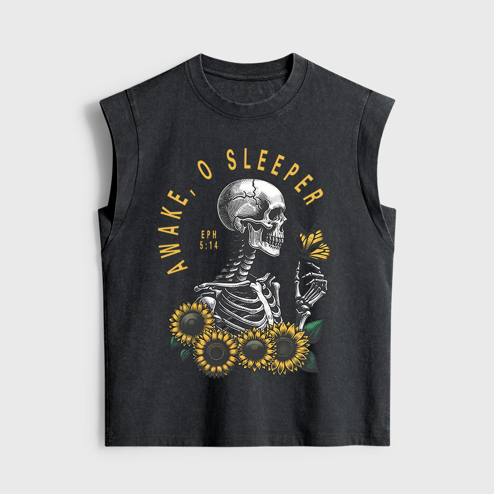 Awake O Sleeper Christian Women's Washed Tank Top