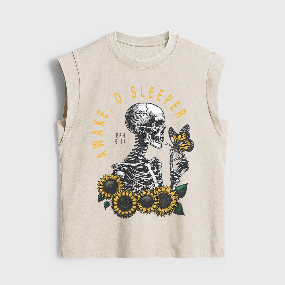 Awake O Sleeper Christian Women's Washed Tank Top