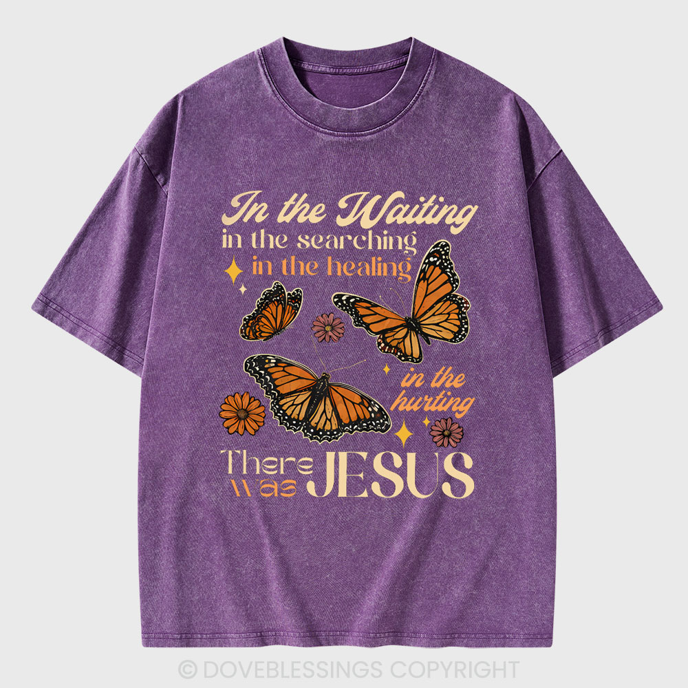 In The Waiting In The Searching Christian Washed T-Shirt