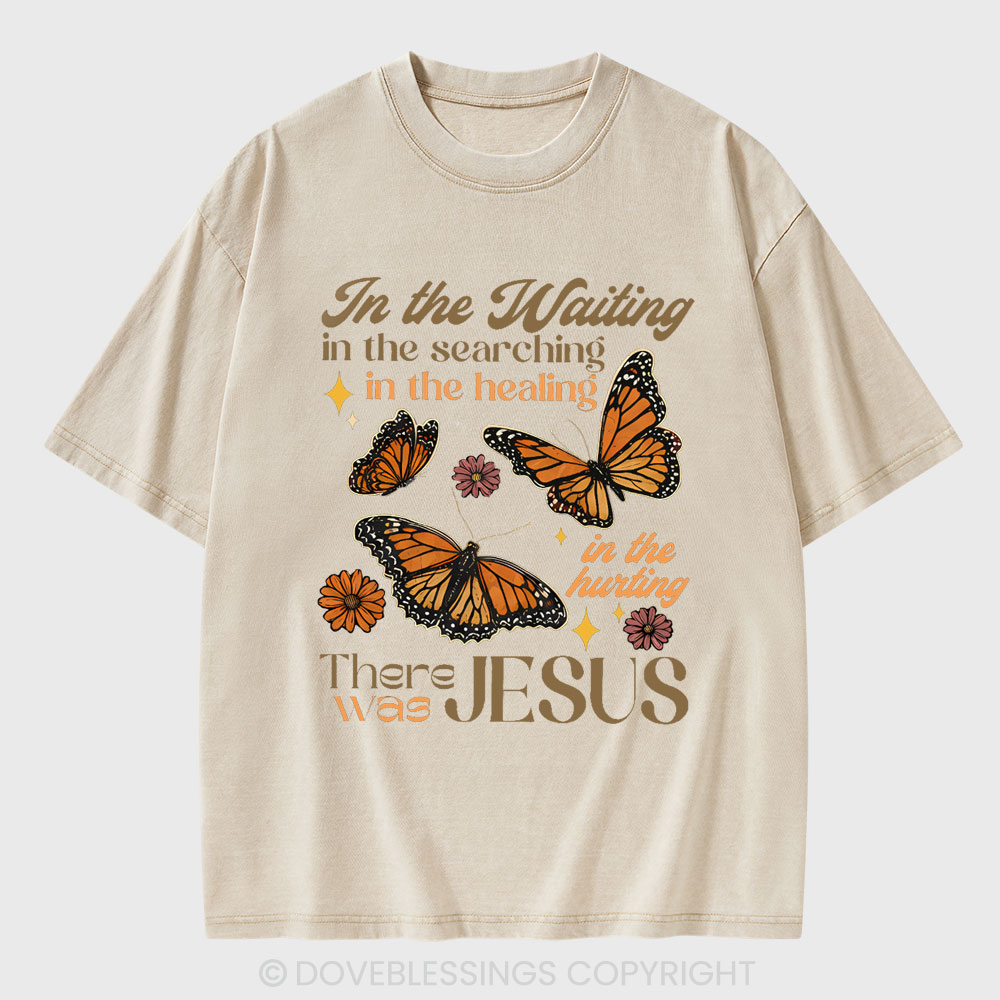 In The Waiting In The Searching Christian Washed T-Shirt