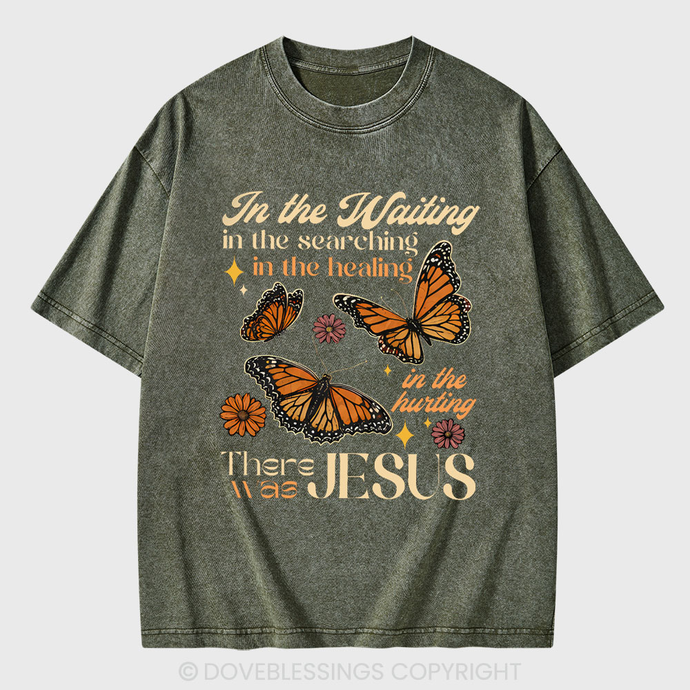 In The Waiting In The Searching Christian Washed T-Shirt