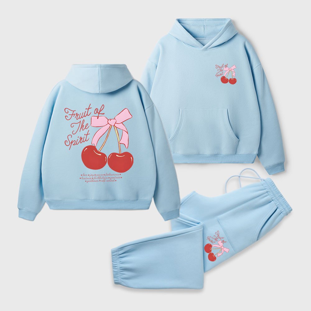 Fruit Of The Spirit Christian Premium Fleece Hoodie Set