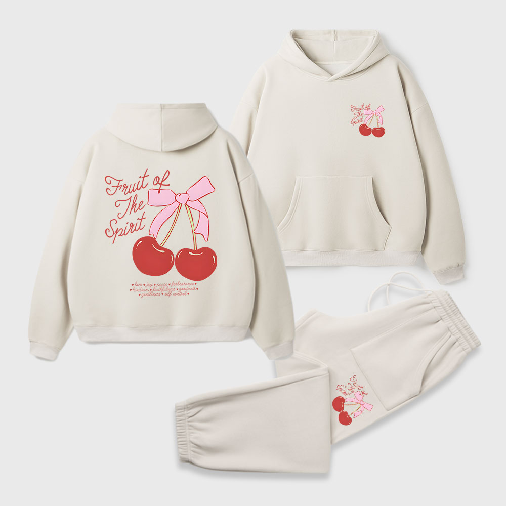 Fruit Of The Spirit Christian Premium Fleece Hoodie Set