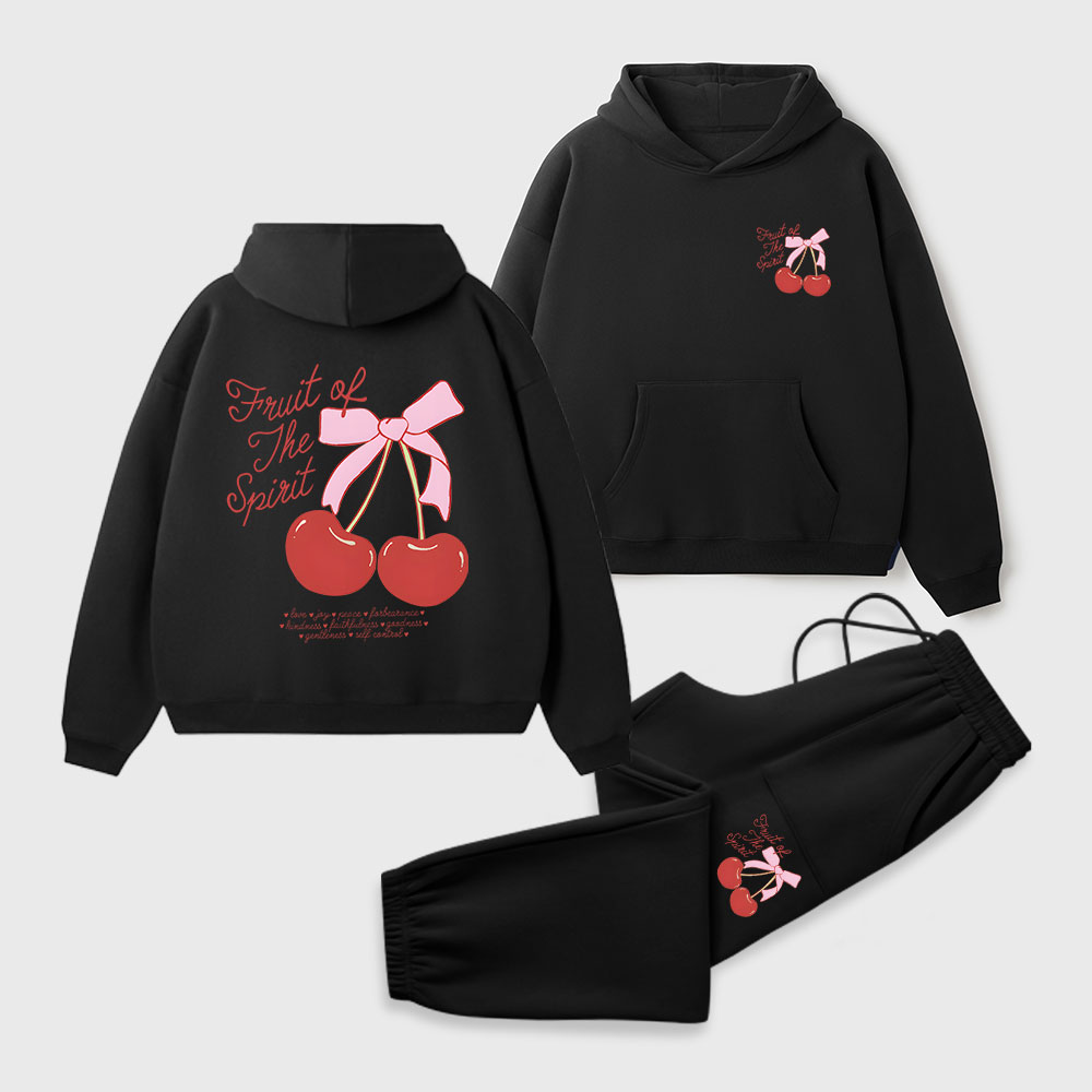 Fruit Of The Spirit Christian Premium Fleece Hoodie Set