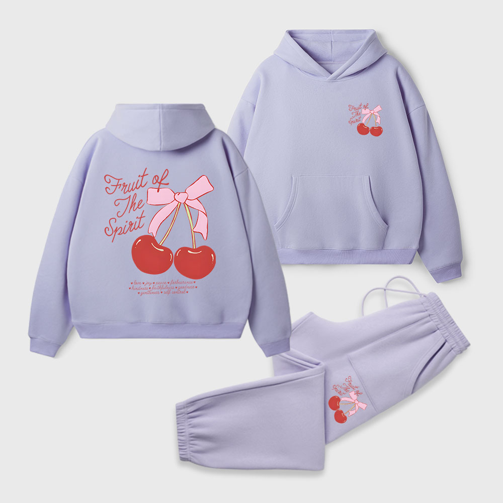 Fruit Of The Spirit Christian Premium Fleece Hoodie Set
