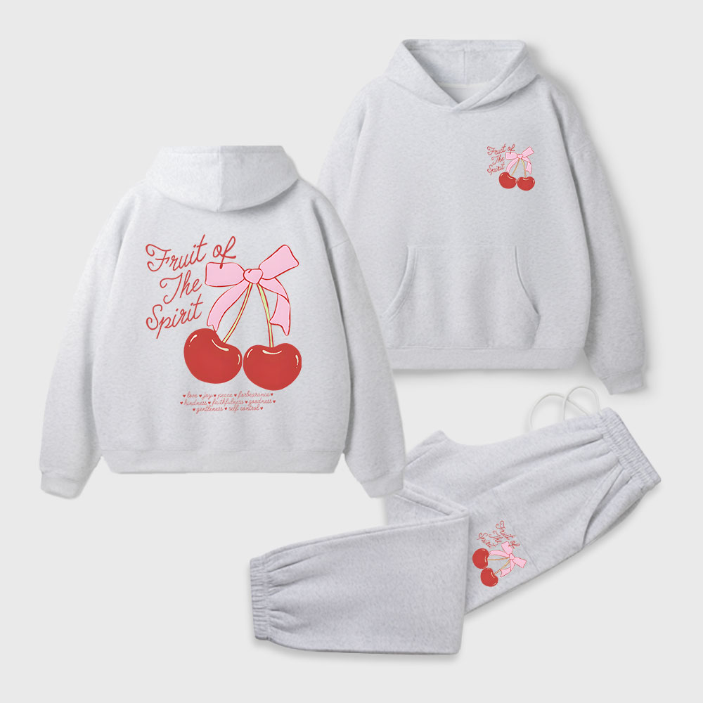 Fruit Of The Spirit Christian Premium Fleece Hoodie Set