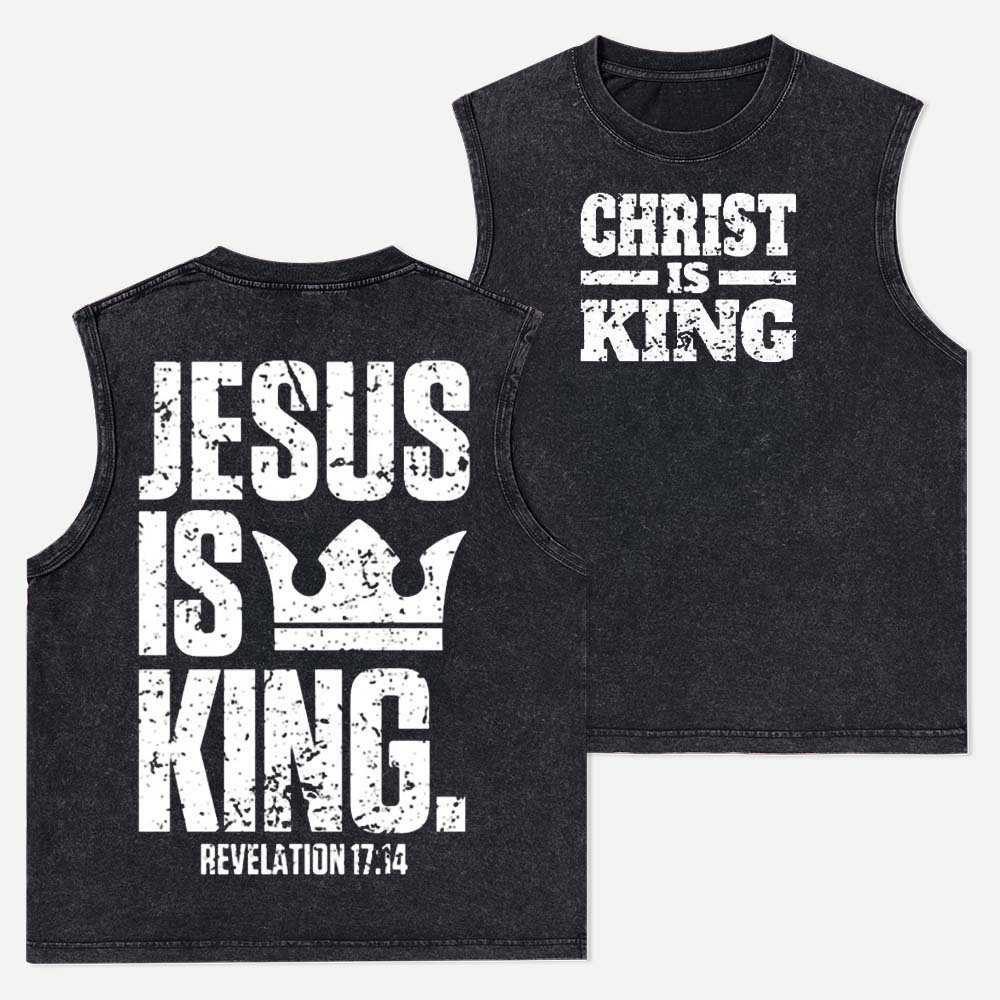 Crown Statement Vintage Washed Tank Top