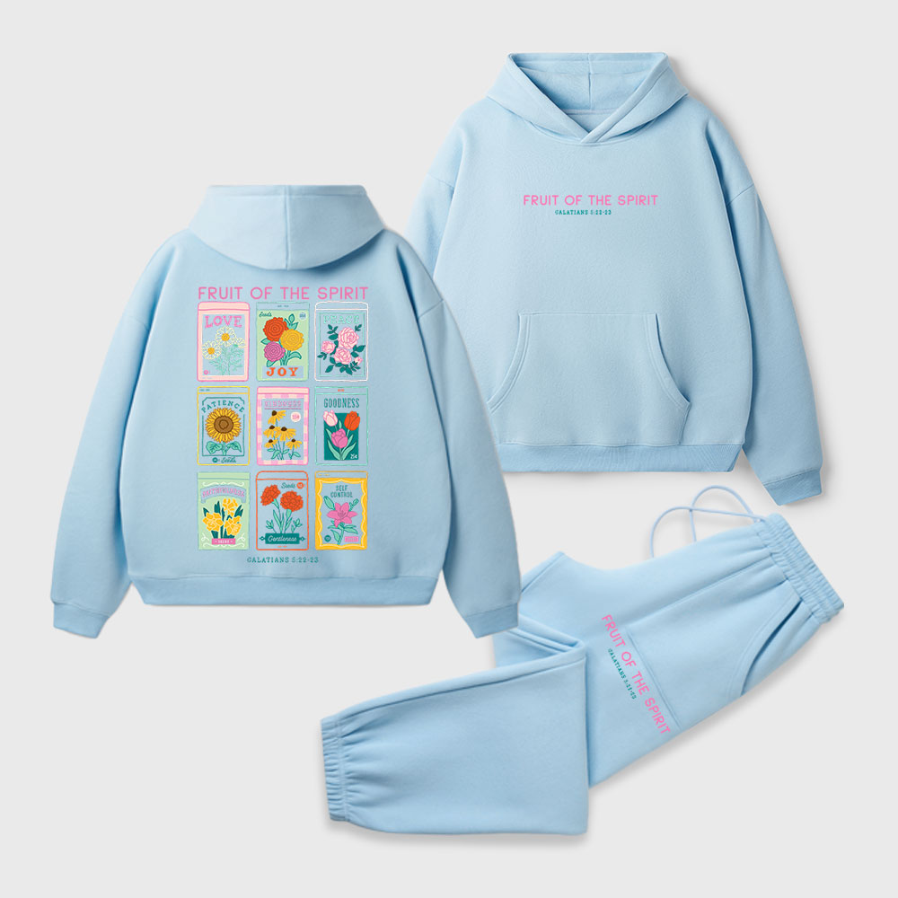 Fruit Of The Spirit Christian Premium Fleece Hoodie Set