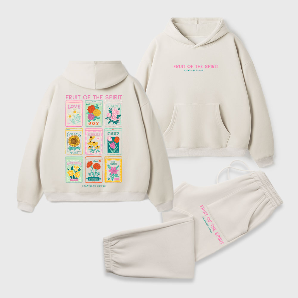 Fruit Of The Spirit Christian Premium Fleece Hoodie Set