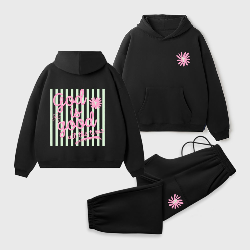 God Is Good Christian Premium Fleece Hoodie Set