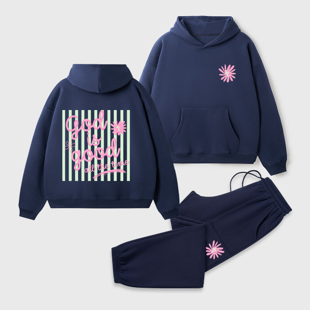 God Is Good Christian Premium Fleece Hoodie Set