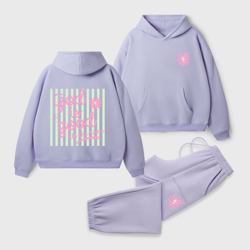 God Is Good Christian Premium Fleece Hoodie Set
