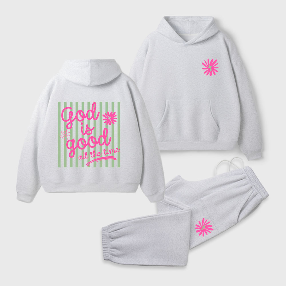 God Is Good Christian Premium Fleece Hoodie Set