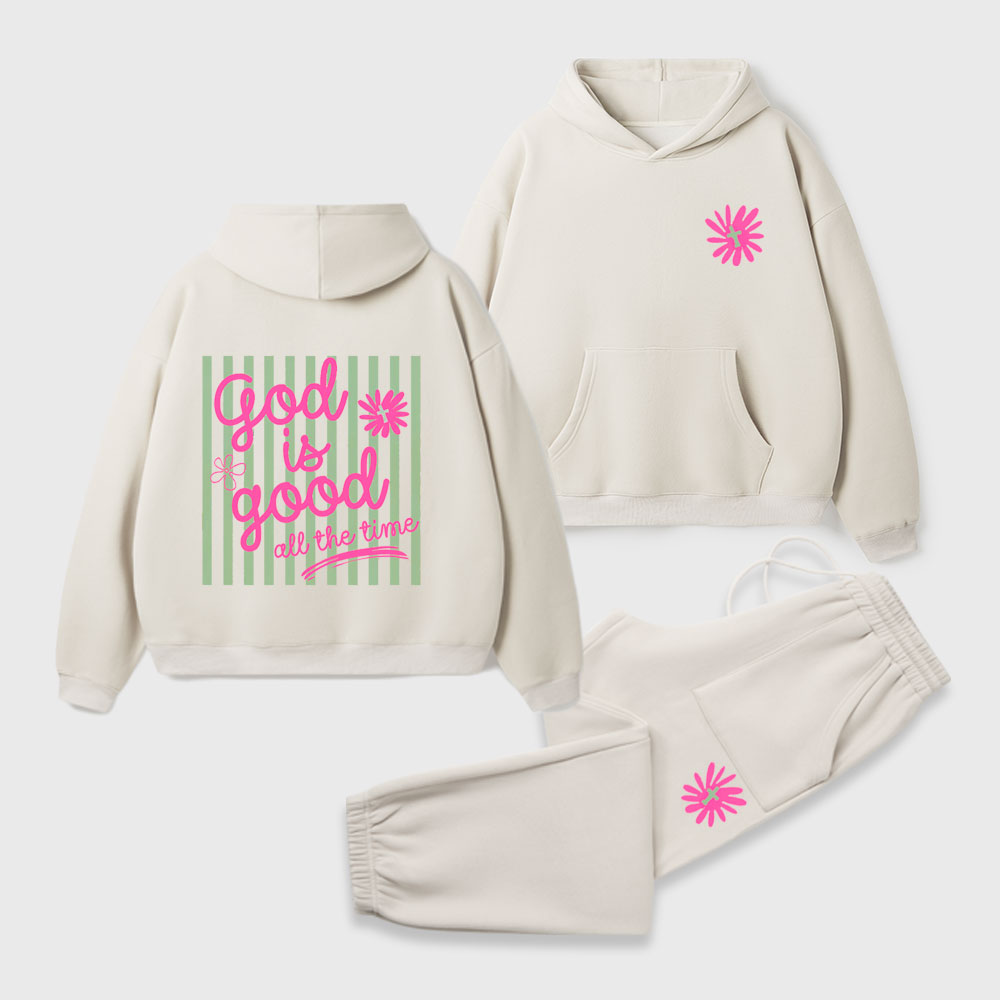God Is Good Christian Premium Fleece Hoodie Set